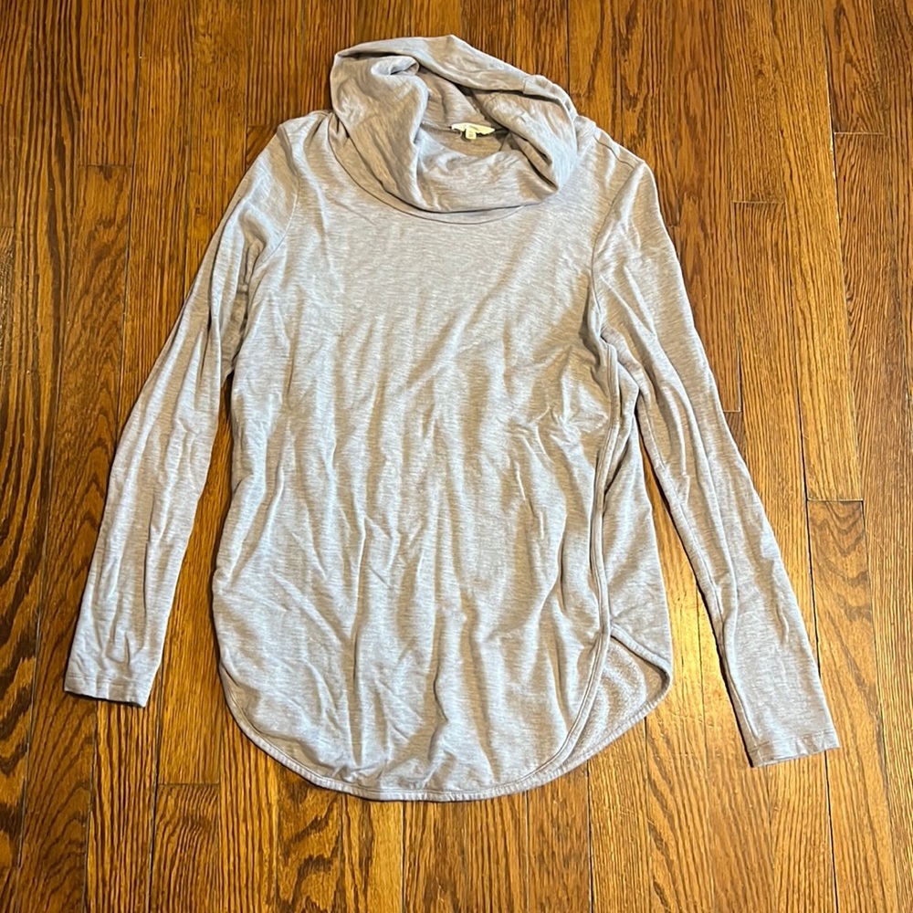 Loft Outlet Lounge - Medium - Grey Lavender Cowl Neck Tunic